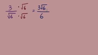 Rationalizing the Denominator Part 1 of 7 [upl. by Casta714]