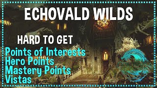 Guild Wars 2 Echovald Wilds Hard to get POI HP MP and Vistas [upl. by Clementi]