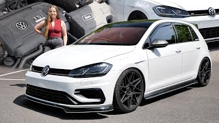 Meet Morgan and Her CRAZY Custom MK75 Golf R [upl. by Pepito626]