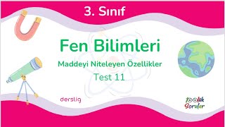 3 Sınıf Fen Bilimleri Maddeyi Niteleyen Özellikler [upl. by Eeresid530]