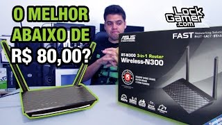 Roteador ASUS RTN300  Review  menos de R 80  instalação  alcance  PTBR [upl. by Lorou278]