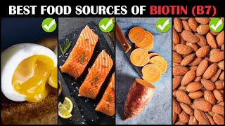 Foods Rich In Biotin Vitamin B7H Richest Foods Sources Of Biotin [upl. by Akciret]