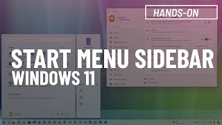 Windows 11 NEW Start menu Phone Link mobile sidebar First Look [upl. by Pallaten]