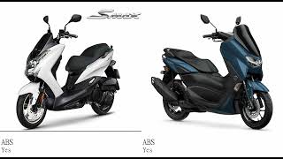 Yamaha Smax 155 vs Yamaha Nmax 155 Test specification comparison [upl. by Afaw907]