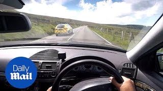 Im not breaking the speed limit Driver overtakes police at 125mph [upl. by Edahs]