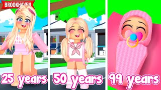 THE OLDER I GET THE YOUNGER I LOOK IN ROBLOX BROOKHAVEN [upl. by Ydaj]