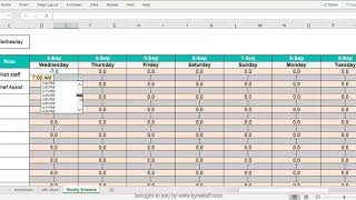 How to Schedule Shifts in Excel [upl. by Fanny]