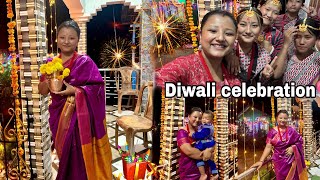 Celebrating diwali 2024 ❤️  Kavu ko pnim first diwali 🥰 [upl. by Enirac]