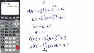 IB Math  Kinematics III [upl. by Adnoma467]