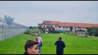 Incidente Frecce Tricolore spunta un nuovo video prima dello schianto [upl. by Irbua]