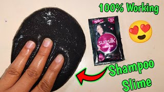 How to make slime at home with shampoo l How to make slime with shampoo l Shampoo Slime ASMR [upl. by Nahpets916]