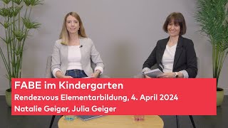 Fabe im Kindergarten – «Rendezvous Elementarbildung» Folge 43 [upl. by Nodlew]