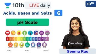 CBSE Class 10 Acids and Bases and Salts  L 6  Chemistry  Unacademy Class 9 and 10  Seema Maam [upl. by Udelle]