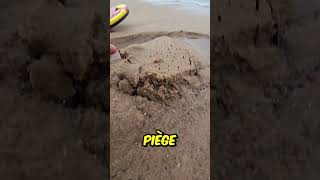 Il a Découvert un PIEGE sur la PLAGE shorts viral [upl. by Edahs]