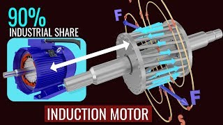 How Electric Motors Work  3 phase AC induction motors HINDI VERSION इंडक्शन मोटर [upl. by Hoseia40]