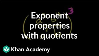 Exponent properties involving quotients examples  8th grade  Khan Academy [upl. by Allegna]