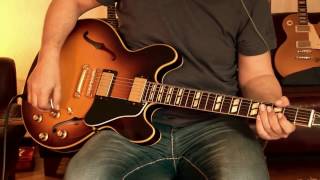 2015 Gibson 1964 ES345 VOS Historic Burst Part1 [upl. by Enilram]