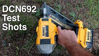 DEWALT DCN692 Test Shots [upl. by Kcirdahc]