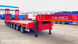 7 Axle Lowbed Semi Trailer for Heavy Truck Transport [upl. by Senga]