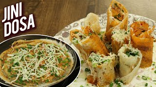 Jini Dosa – Mumbai Street Style Dosa Recipe – How to Make Jini Dosa At Home – Special Dosa  Varun [upl. by Nelon]