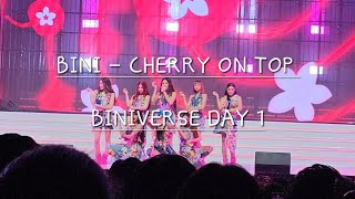 BINI NEW SONG  Cherry on Top BINIVERSE D1 bini biniverse ppop [upl. by Aaberg]