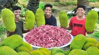 JACKFRUIT BIRYANI  Beef Jackfruit Biryani Recipe  Cooking In Our Village [upl. by Nichola]