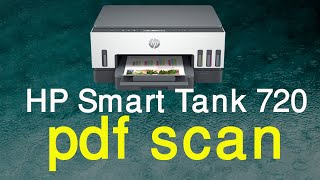 HP Smart Tank 720 how to pdf scan format  PDF Scan HP Printer Scanner [upl. by Ynes]