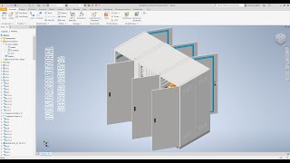 Autodesk Inventor 2021 Tutorial E26  Electrical cabinet 6 [upl. by Eilyac699]