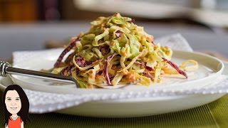 Best Ever Creamy Vegan Coleslaw Recipe  Dairy Free amp No Oil [upl. by Acinahs]