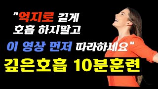 깊은호흡 잘하는 법 ㅣ억지로 깊은호흡 하지말고 10분 먼저 따라해 보세요ㅣ깊은 호흡을 위한 10분훈련 [upl. by Ranee327]