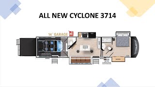 A new floorplan from Cyclone for all toyhauler enthusiasts [upl. by Nahsin979]