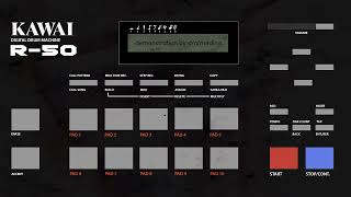 Kawai R50  A Friend with Flange  80s Digital Drum Machine Demo [upl. by Trebornhoj543]