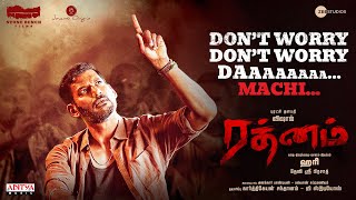 Don’t Worry Da Machi Lyrical Video Tamil   Rathnam  Vishal  Hari  Devi Sri Prasad  Viveka [upl. by Oiludbo978]