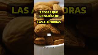 3 BENEFICIOS DE LAS ALMENDRAS QUE NO TE PUEDES PERDER almendras alimentossaludables salud [upl. by Gierc172]