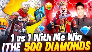 1VS1 CHANCE FOR LEGENDARY SUBSCRIBER 🤯 IF HE WIN I’ll GIVE 500 DIAMONDS 💎 CHALLENGE 🤑  TPG SIDHU [upl. by Nylirek]