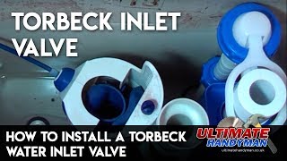 How to install a toilet water inlet valve  Torbeck valve  Ultimate Handyman DIY tips [upl. by Wang341]