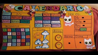 Calendario para Niños de Educación Inicial [upl. by Flossie]