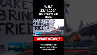 Berlin Demo 23112024 und WELT diffamiert friedliche Demonstrierende 😳 [upl. by Shields]