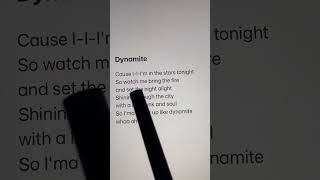 BTS 방탄소년단 Dynamite lyrics in Karaoke  Sujal Khadgi🖤 [upl. by Boys]