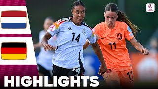 Germany vs Netherlands  Highlights  U19 Womens European Championship 15072024 [upl. by Scotney]