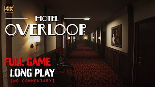 Hotel Overloop  Easy amp Normal modes  Full Game Longplay Walkthrough  4K  No Commentary [upl. by Leirud]