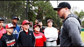 Alex Bregman CRASHES a Youth Baseball Camp [upl. by Joiner]