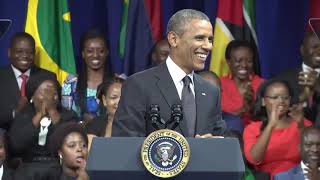 President Obama at the Young African Leaders Town Hall YALI Summit 2014 [upl. by Thirzia]