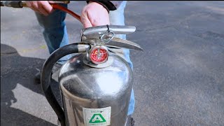 How to Refill a Fire Extinguisher Water Only [upl. by Aneeh]