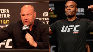 Dana White reacts What the F is Anderson Silva talking about [upl. by Feliza151]