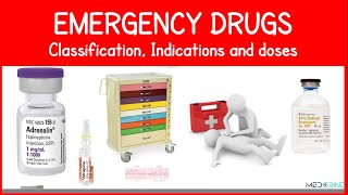 Emergency Drugs List Classes Uses and Dosages [upl. by Aderfla]