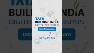 Mini Essays Maha Prizes  Tata Building India Digital Mini Essays [upl. by Eveiveneg]