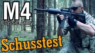 CA M4 Softair quotSchusstestquot GsP Airsoft GERMAN [upl. by Meaghan926]