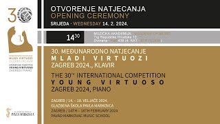 MLADI VIRTUOZI  YOUNG VIRTUOSO 2024  OTVORENJE NATJECANJA · OPENING CEREMONY [upl. by Elison]