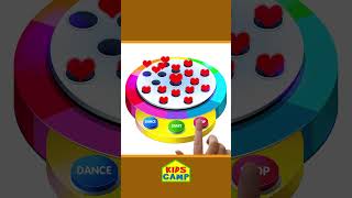 Learn Colors With Dancing Balls On Finger Family Song shorts learncolors [upl. by Nawj]